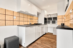 Kuchyň rodinného domu v Krajkové - Květné, dispozice 3+1, vel. 74 m2, pozemek 707 m2.