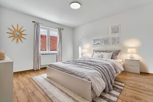 Vizualizace pokoje rodinného domu k PRODEJI na adrese Teplička 62. 3+KK o velikosti 92 m², se zahradou a garáží.