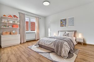 Vizualizace pokoje rodinného domu k PRODEJI na adrese Teplička 62. 3+KK o velikosti 92 m², se zahradou a garáží.